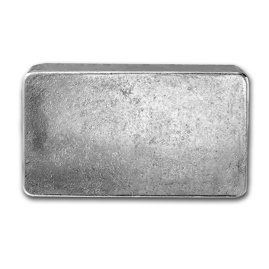 1 kilo Cast-Poured Silver Bar - Pioneer Metals