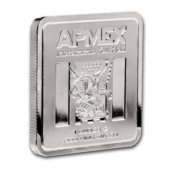 1 oz Silver Bar - APMEX (Square Series)