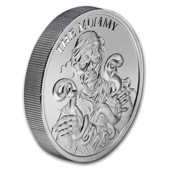 2 oz Silver HR Round - Vintage Horror Series: The Mummy