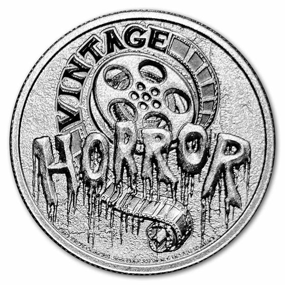 2 oz Silver HR Round - Vintage Horror Series: The Wolfman