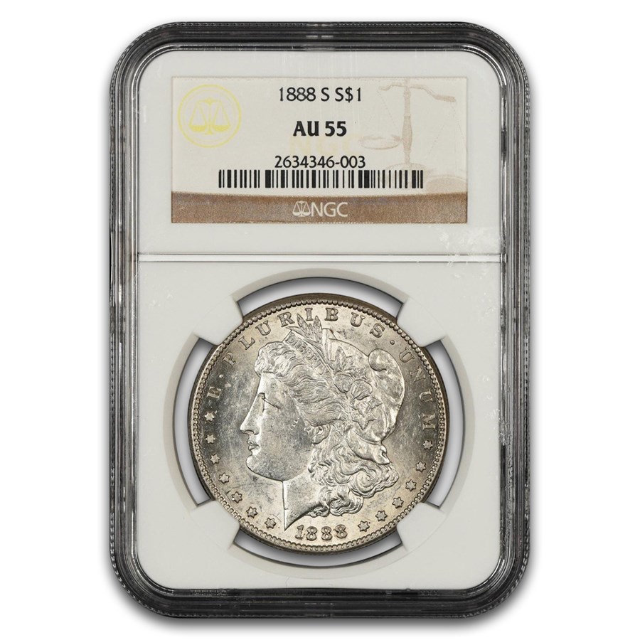 1888-S Morgan Dollar AU-55 NGC