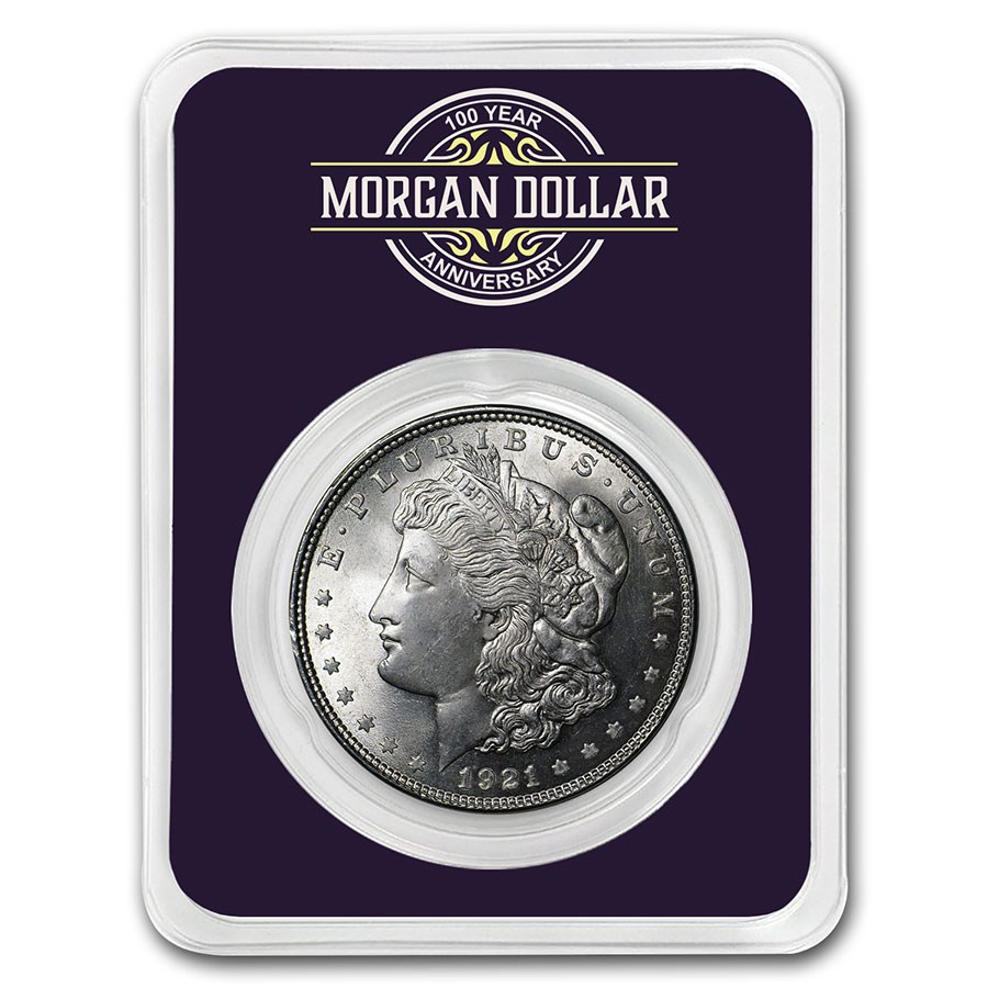 1921 Morgan Silver Dollar 100th Anniversary BU - 1921-2021