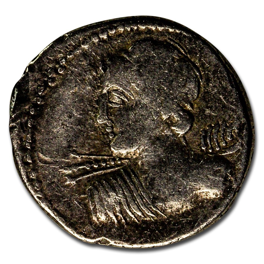 Roman Republic AR Denarius L. Macer (84 BC) VF