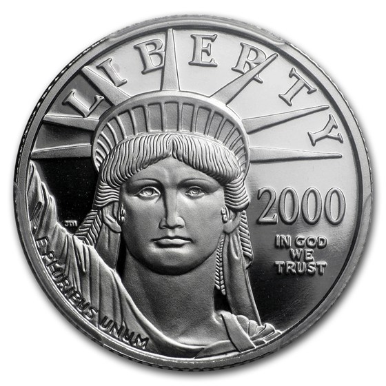 2000-W 1/4 oz Proof American Platinum Eagle PR-70 PCGS