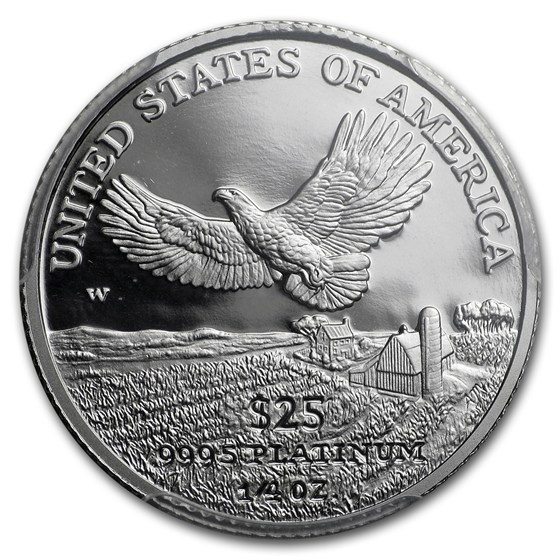 2000-W 1/4 oz Proof American Platinum Eagle PR-70 PCGS