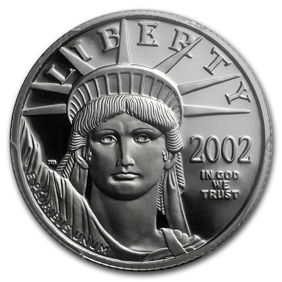 2002-W 1/4 oz Proof American Platinum Eagle PR-70 PCGS