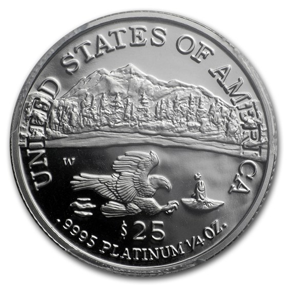 2002-W 1/4 oz Proof American Platinum Eagle PR-70 PCGS
