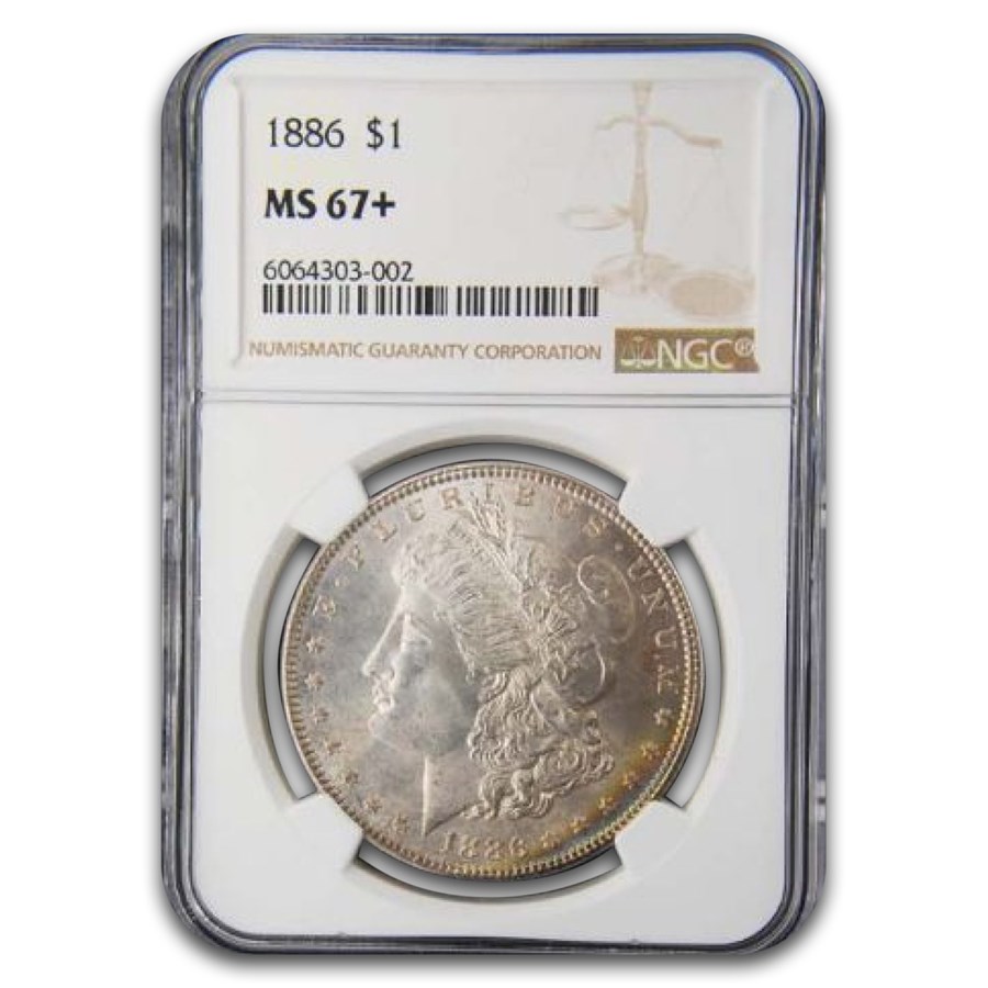 1886 Morgan Dollar MS-67+ NGC