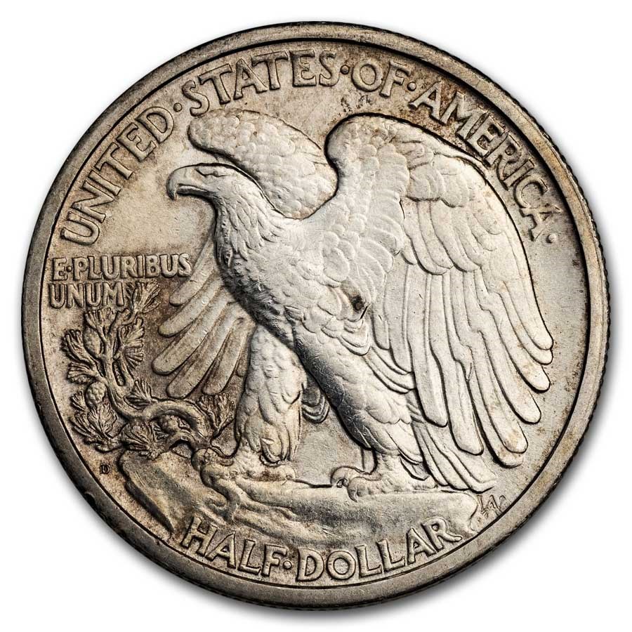 1929-D Walking Liberty Half Dollar BU