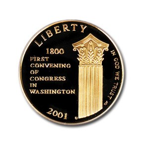 2001-W Gold $5 Commem Capitol Visitor Center PR-70 PCGS