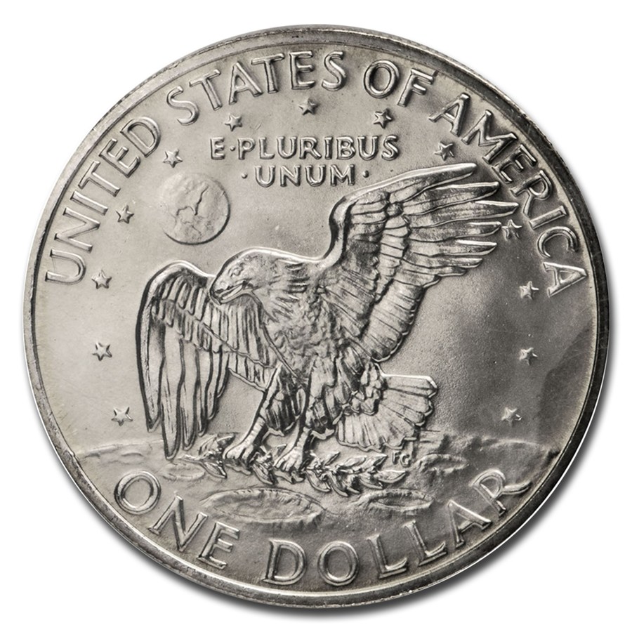 1971-1974 40% Silver Eisenhower Dollar BU (Blue Mint Envelope)