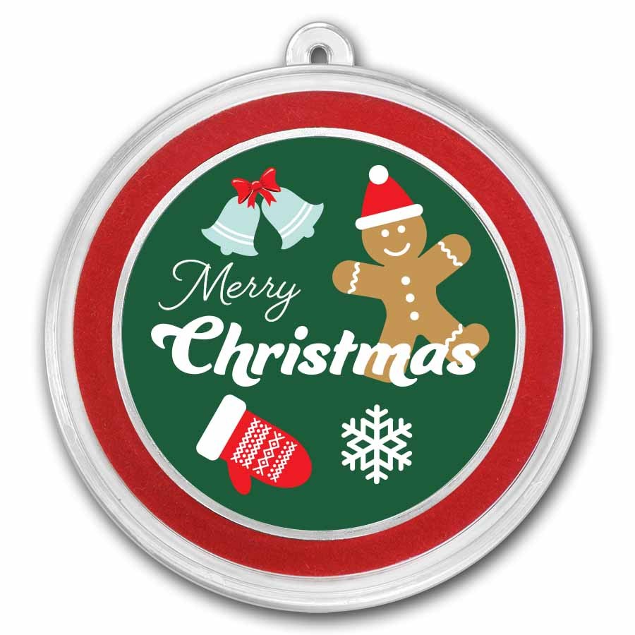 2026 1 oz Silver Colorized Round - Merry Christmas, Festive