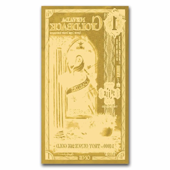 1 Nevada Goldback - Aurum Gold Foil Note (24k)
