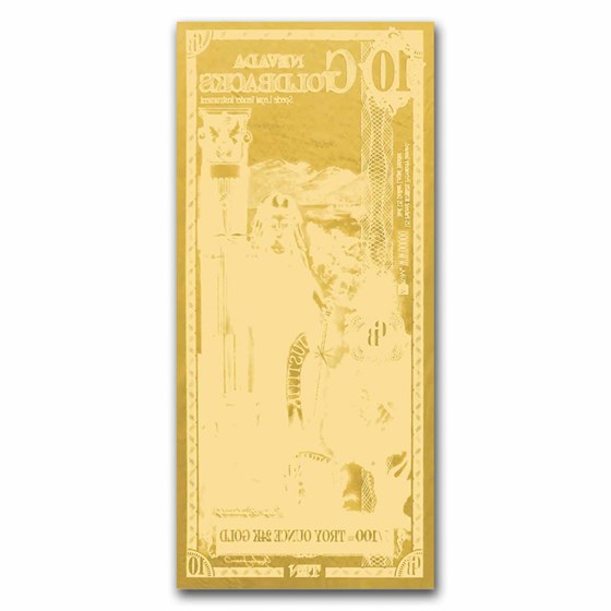 10 Nevada Goldback - Aurum Gold Foil Note (24k)