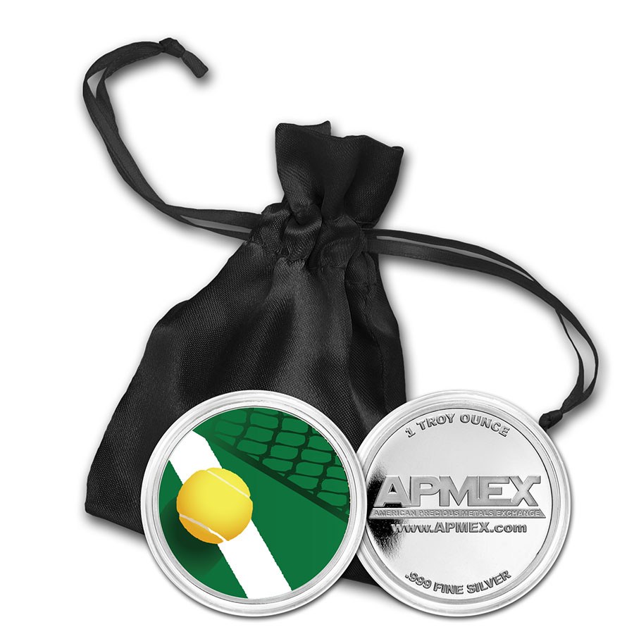 1 oz Silver Colorized Round - APMEX (Tennis)