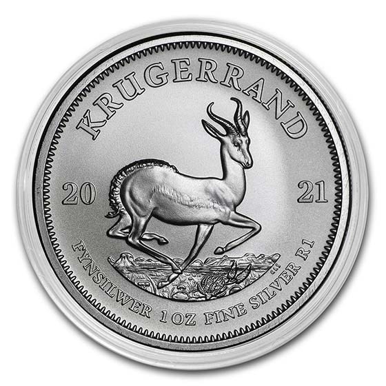 2021 South Africa 1 oz Silver Krugerrand BU