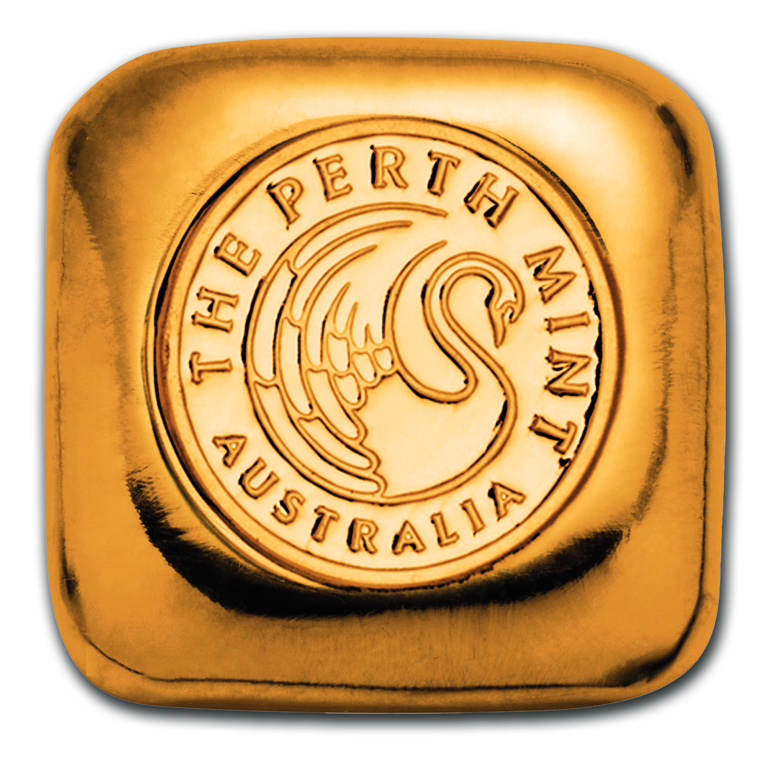 1 oz Gold Bar - Perth Mint Gold Button (Serialized)