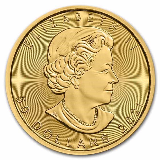 2021 Canada 1 oz Gold Maple Leaf BU