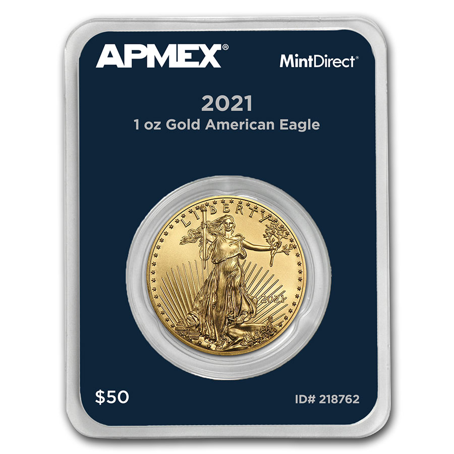 2021 1 oz American Gold Eagle (Type 1) (MintDirect® Single) 2021 1 oz American Gold Eagle (Type 1) (MintDirect® Single)