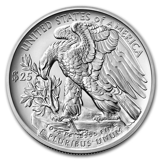 2020-W 1 oz Burnished American Palladium Eagle (w/Box &amp; COA)