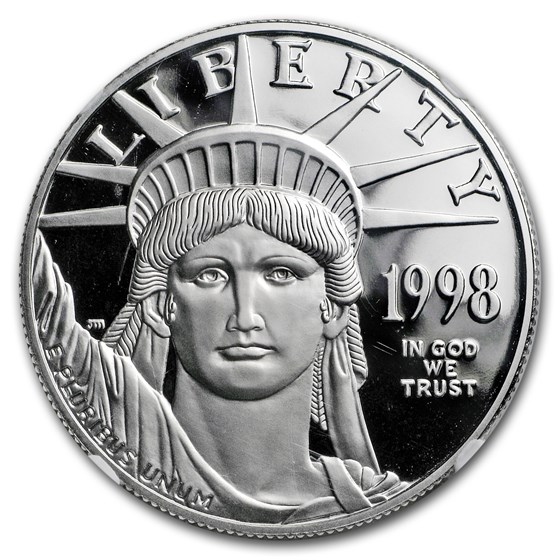 1998-W 1 oz Proof American Platinum Eagle PF-69 NGC