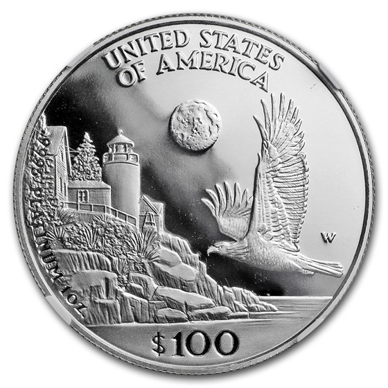 1998-W 1 oz Proof American Platinum Eagle PF-69 NGC