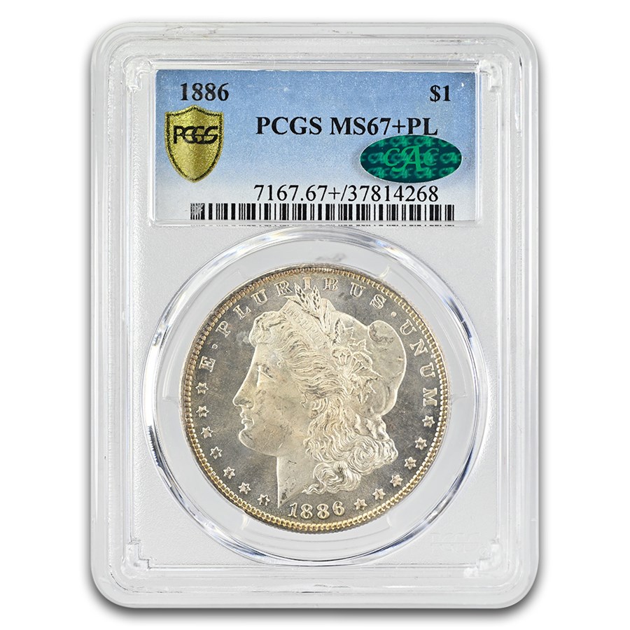 1886 Morgan Dollar PL MS-67+ PCGS CAC