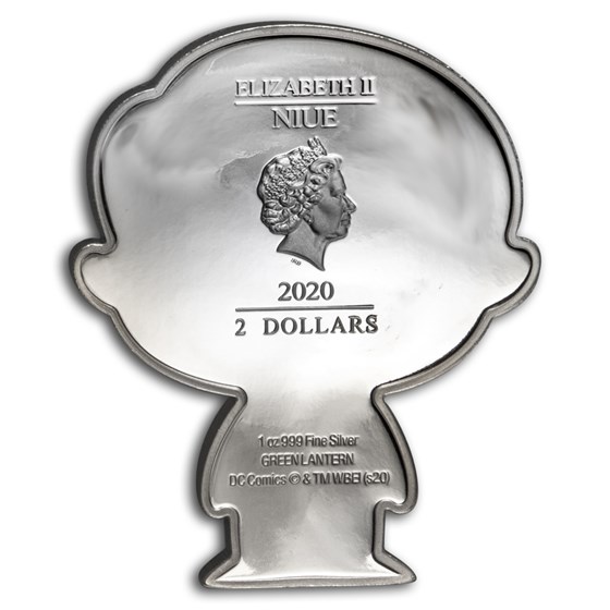2020 Niue 1 oz Silver Chibi Coin Collection: Green Lantern