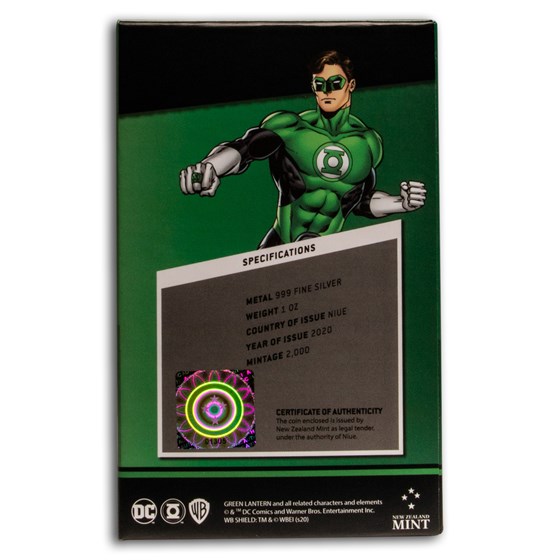 2020 Niue 1 oz Silver Chibi Coin Collection: Green Lantern