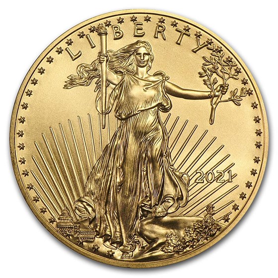 2021 1/2 oz American Gold Eagle (Type 1) MS-70 PCGS (FDI)