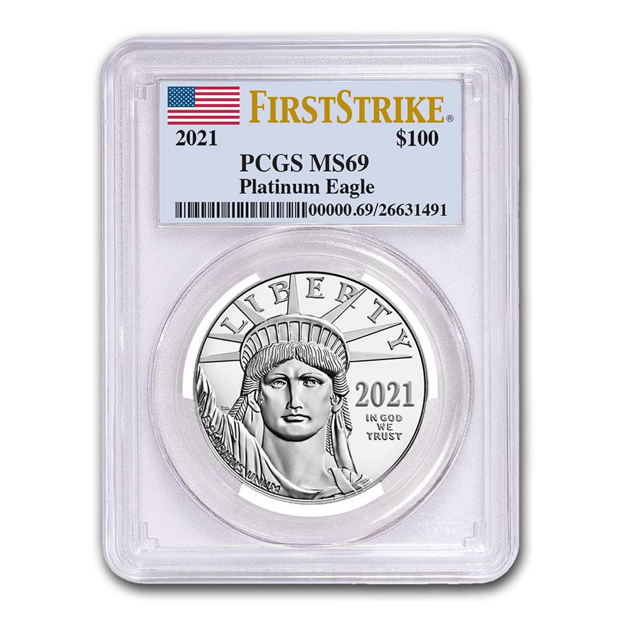 2021 1 oz American Platinum Eagle MS-69 PCGS (FirstStrike®)