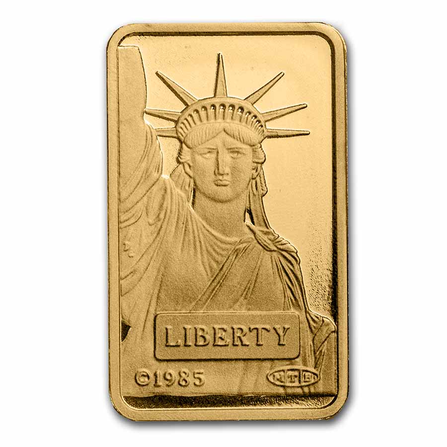 10 gram Gold Bar - Credit Suisse Statue of Liberty (New Assay)