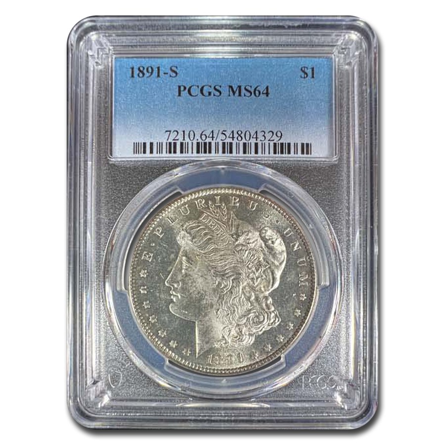 1891-S Morgan Dollar MS-64 PCGS