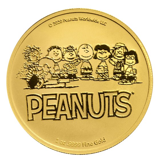 Peanuts® 55 Years of A Charlie Brown Christmas 1 oz Gold Round