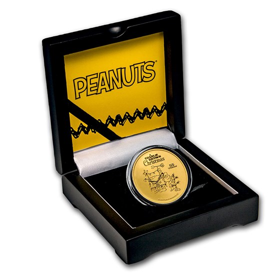 Peanuts® 55 Years of A Charlie Brown Christmas 1 oz Gold Round
