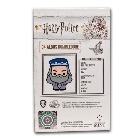 2020 Niue 1 oz Silver Chibi Coin Collection: Albus Dumbledore