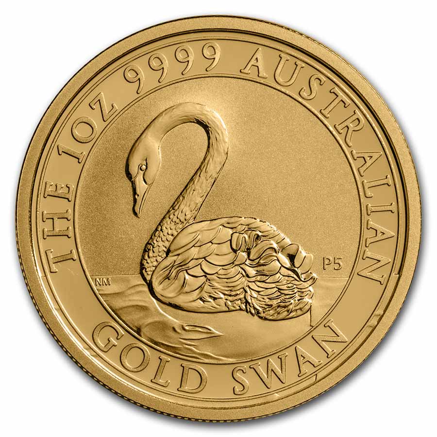1 oz Australian Gold Swan BU (Random Year)