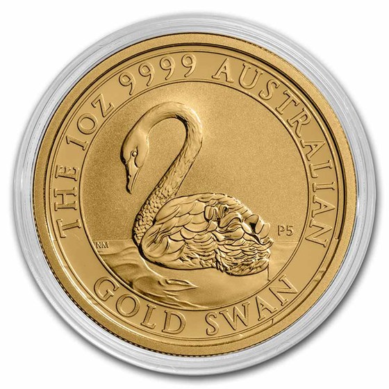 1 oz Australian Gold Swan BU (Random Year)