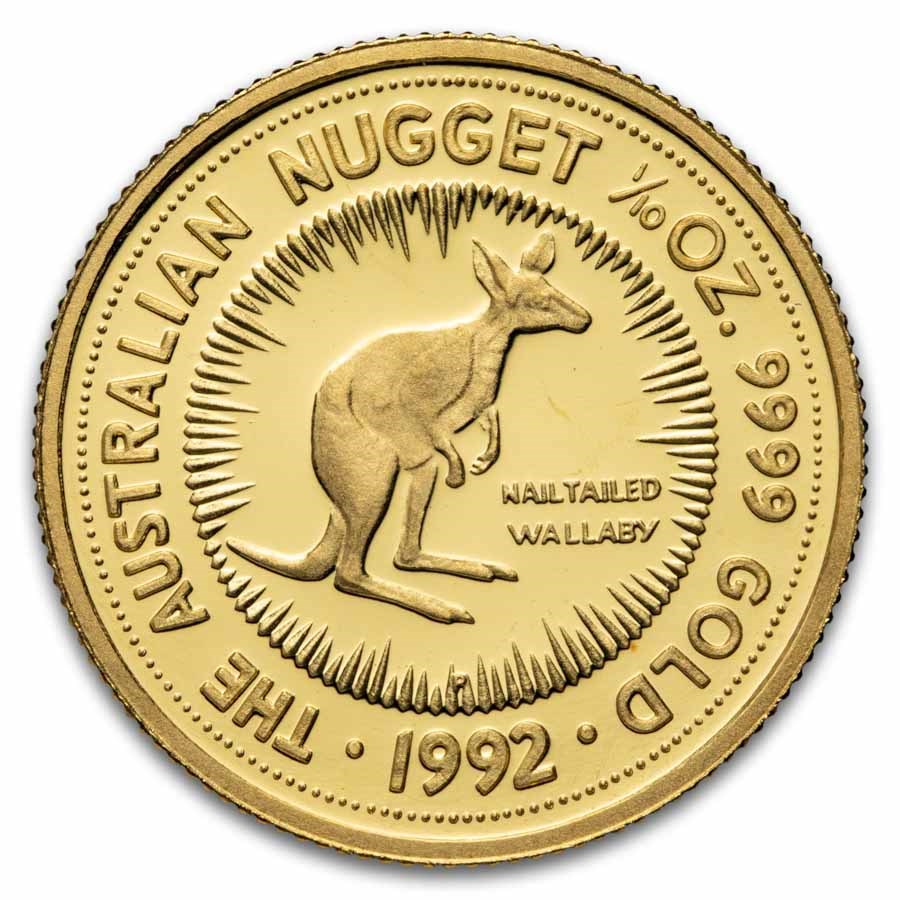 Australia 1/10 oz Proof Gold Nugget (Random Year)