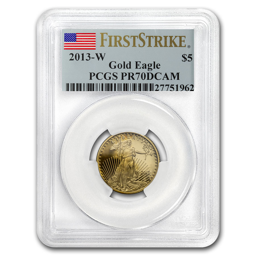 1/10 oz Proof American Gold Eagle PR-70 PCGS (Random Year)