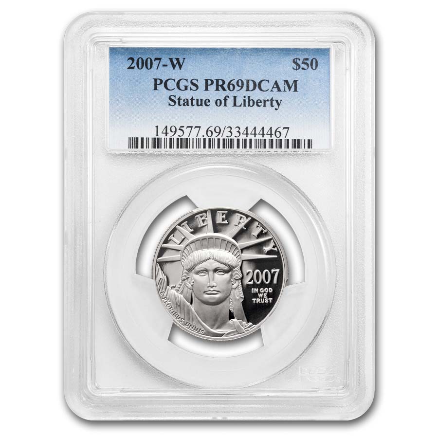 1/2 oz Proof American Platinum Eagle PR/PF-69 PCGS/NGC (Random)