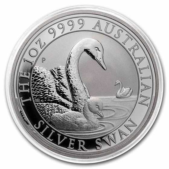 1 oz Australian Silver Swan BU (Random Year)