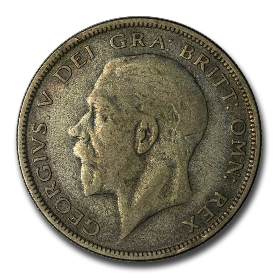 1928-1936 Great Britain Silver Half Crown George V Avg Circ