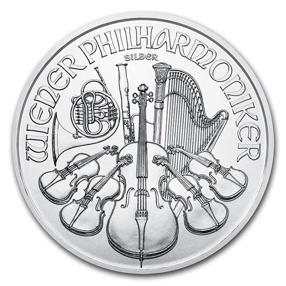 2021 Austria 1 oz Silver Philharmonic BU