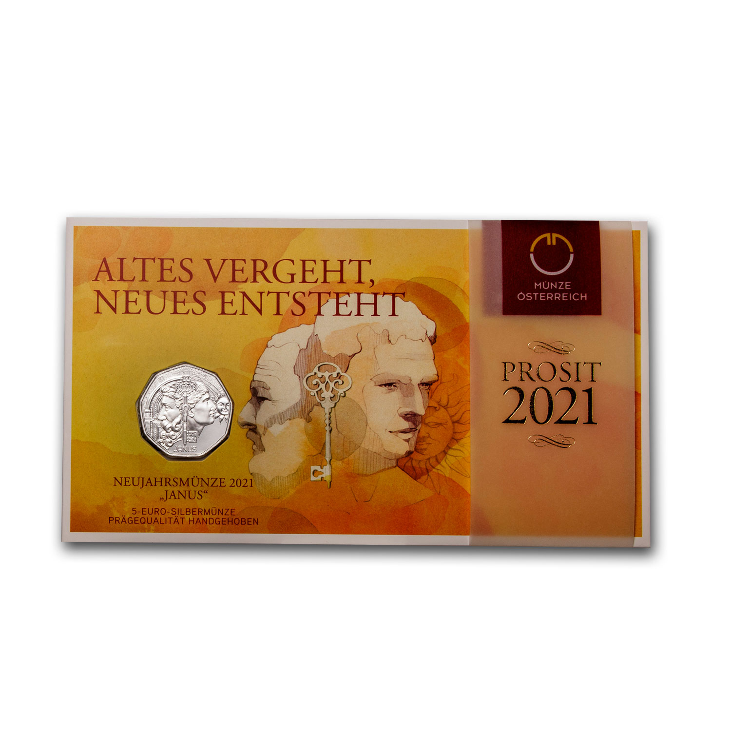 2021 Austria Silver €5 New Year's: Janus