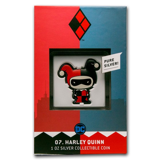 2021 Niue 1 oz Silver Chibi Coin Collection: Harley Quinn
