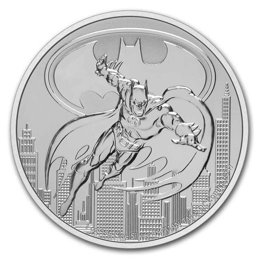 2021 Niue 1 oz Silver $2 DC Comics Justice League: Batman 2021 Niue 1 oz Silver $2 DC Comics Justice League: Batman