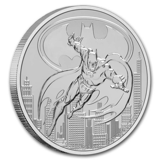 2021 Niue 1 oz Silver $2 DC Comics Justice League: Batman