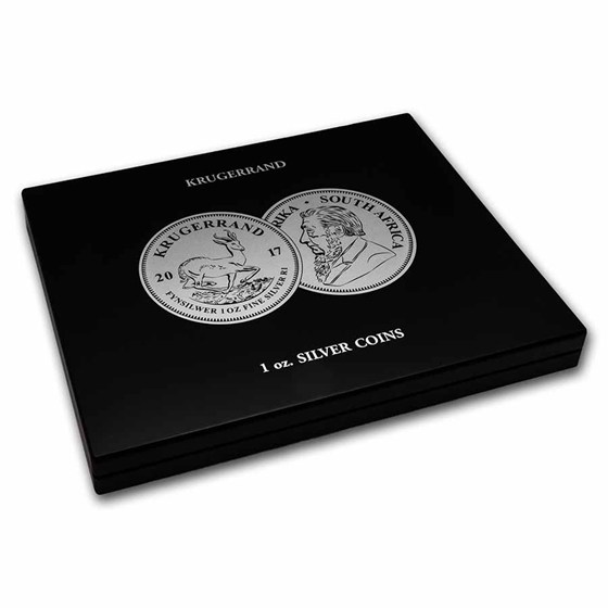 1 oz Silver Krugerrand 20-Piece Black Presentation Box