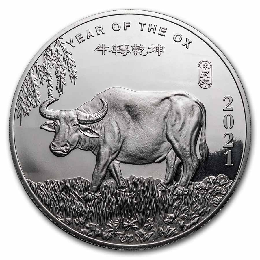 10 oz Silver Round - APMEX (2021 Year of the Ox)